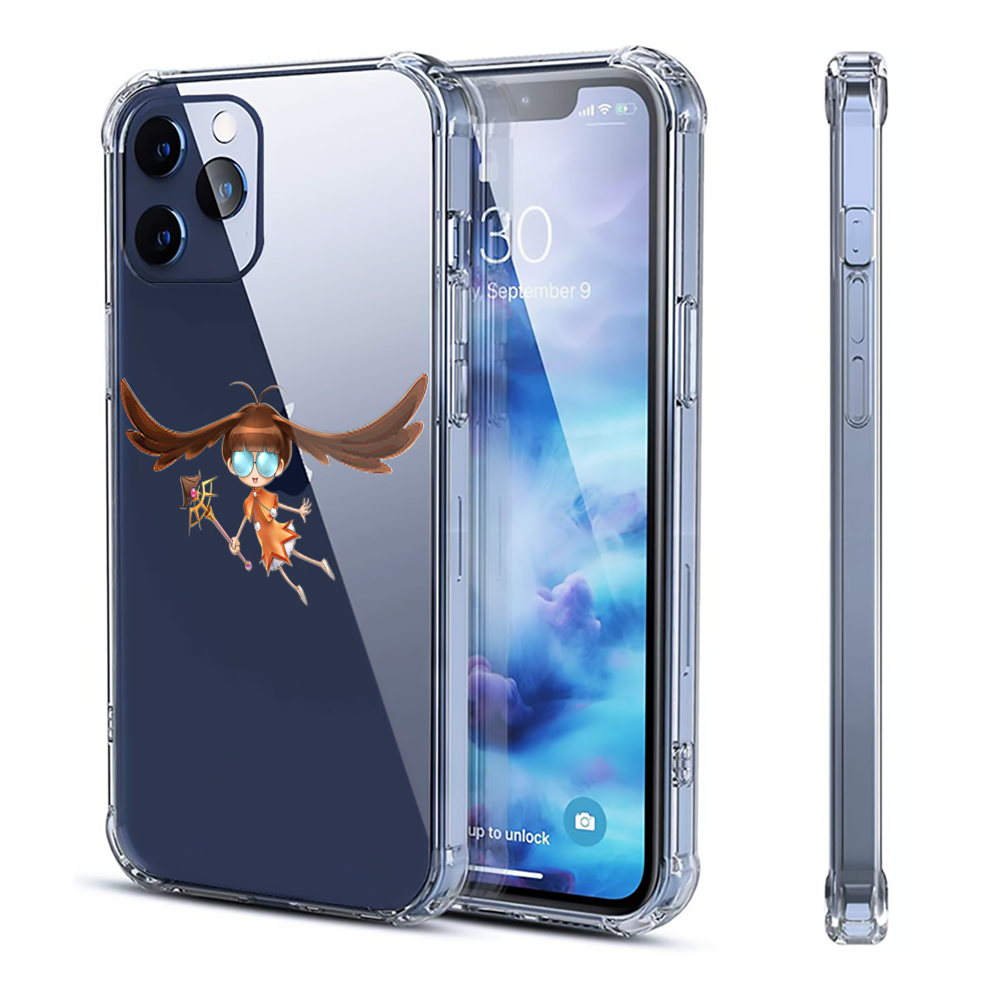 （画像用） 遊☆戯☆王 Yu-Gi-Oh! 【iPhone 12シリーズ対応】透明スマホケース（クリアソフトケース）